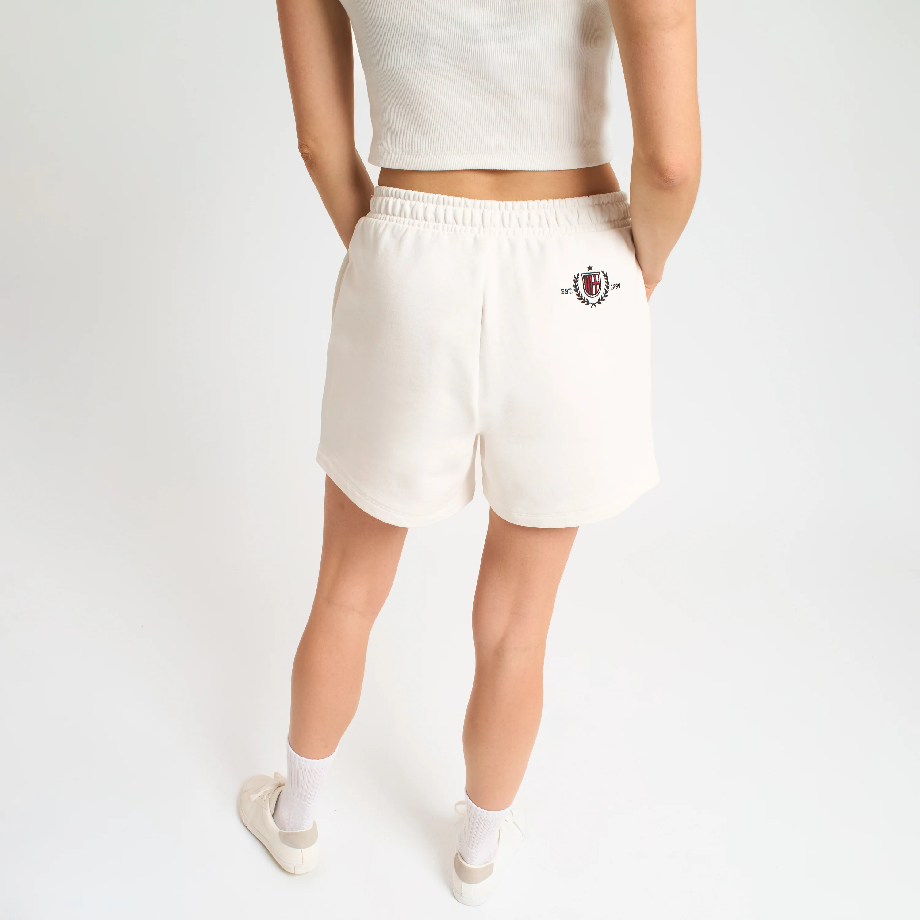 PANTALONCINI MILAN BIANCHI DONNA CON RICAMO