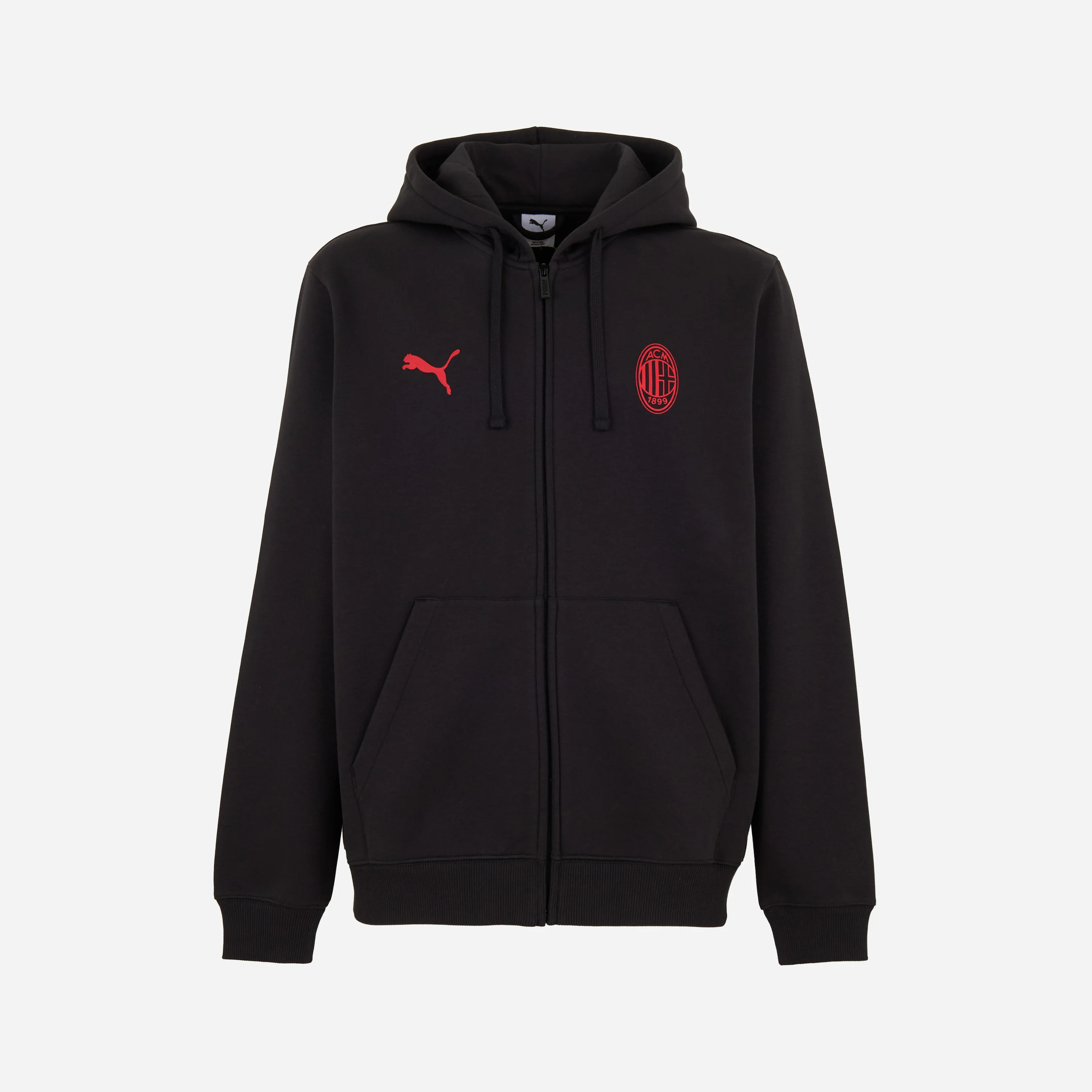 1777-felpa-con-zip-nera-milan-essential-1.webp FELPA CON ZIP NERA MILAN ESSENTIAL