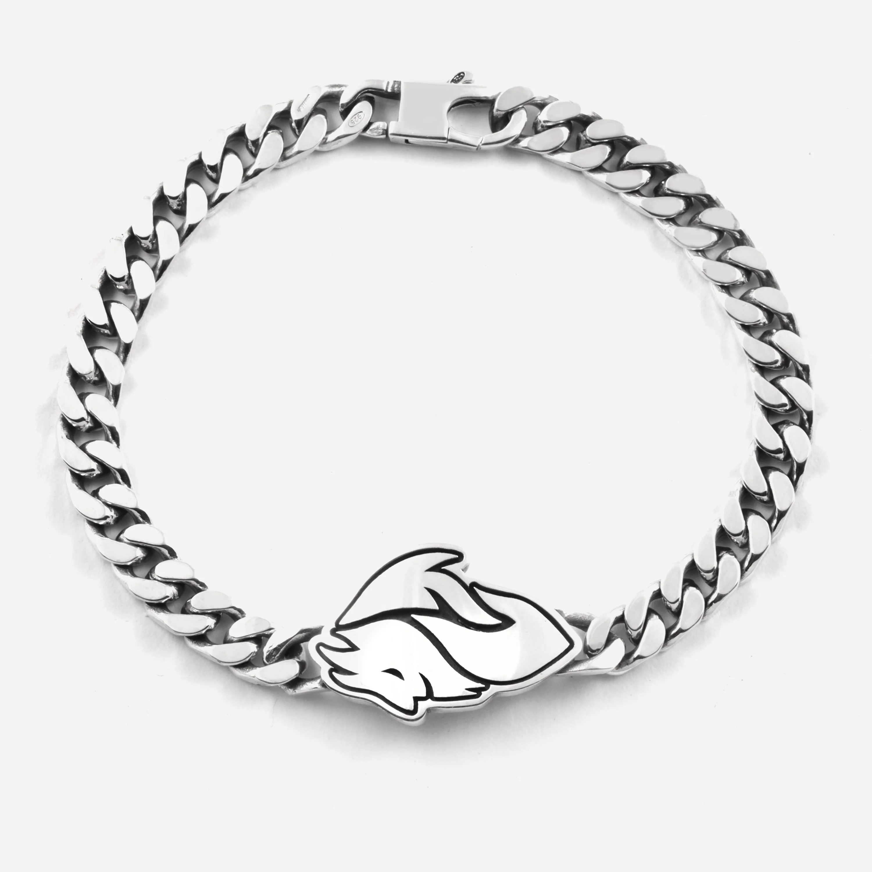 NOVE25 X MILAN - BRACCIALE ARGENTO DIAVOLO