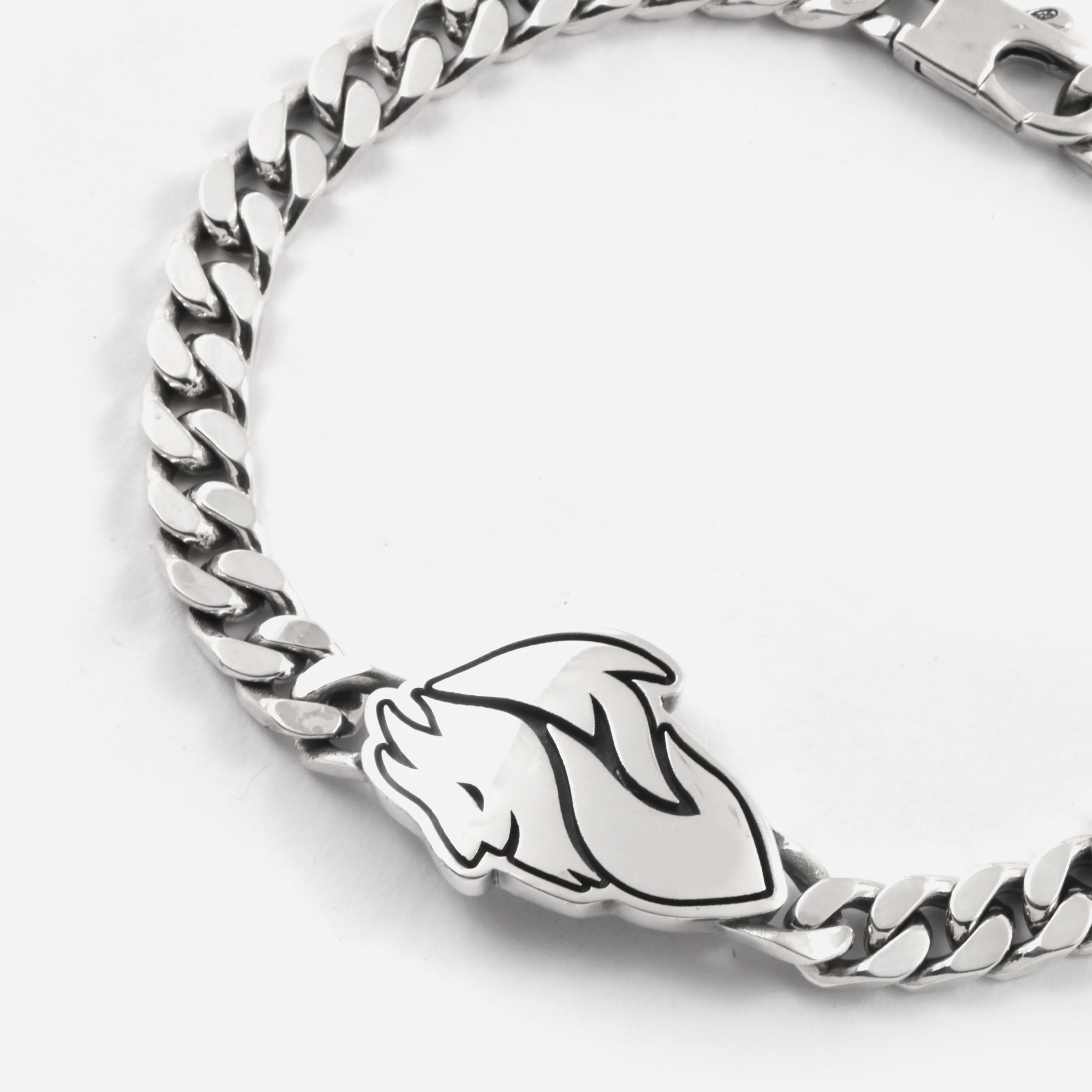 NOVE25 X MILAN - BRACCIALE ARGENTO DIAVOLO