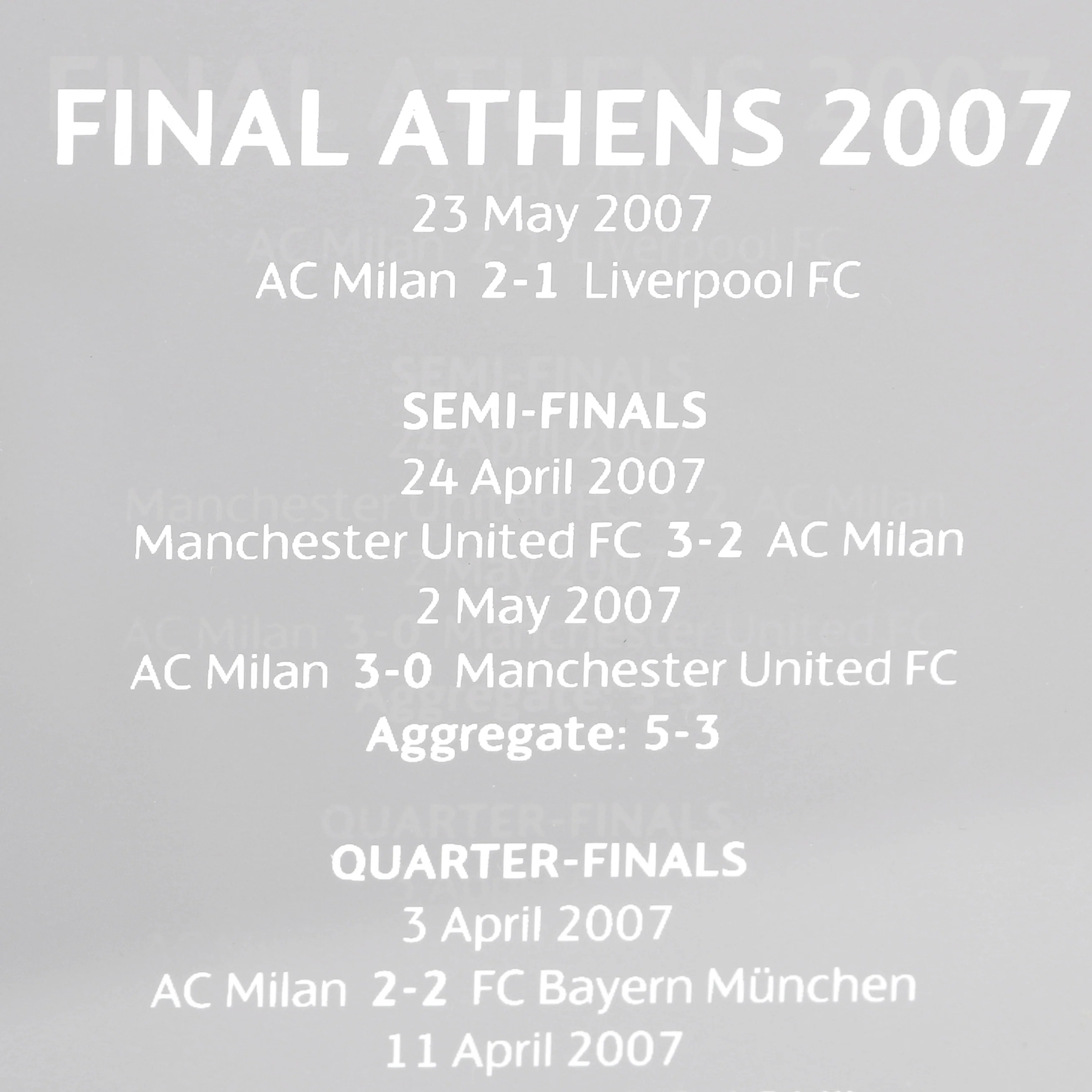 AC Milan Le Livre Ouvert (150 mm) 2007