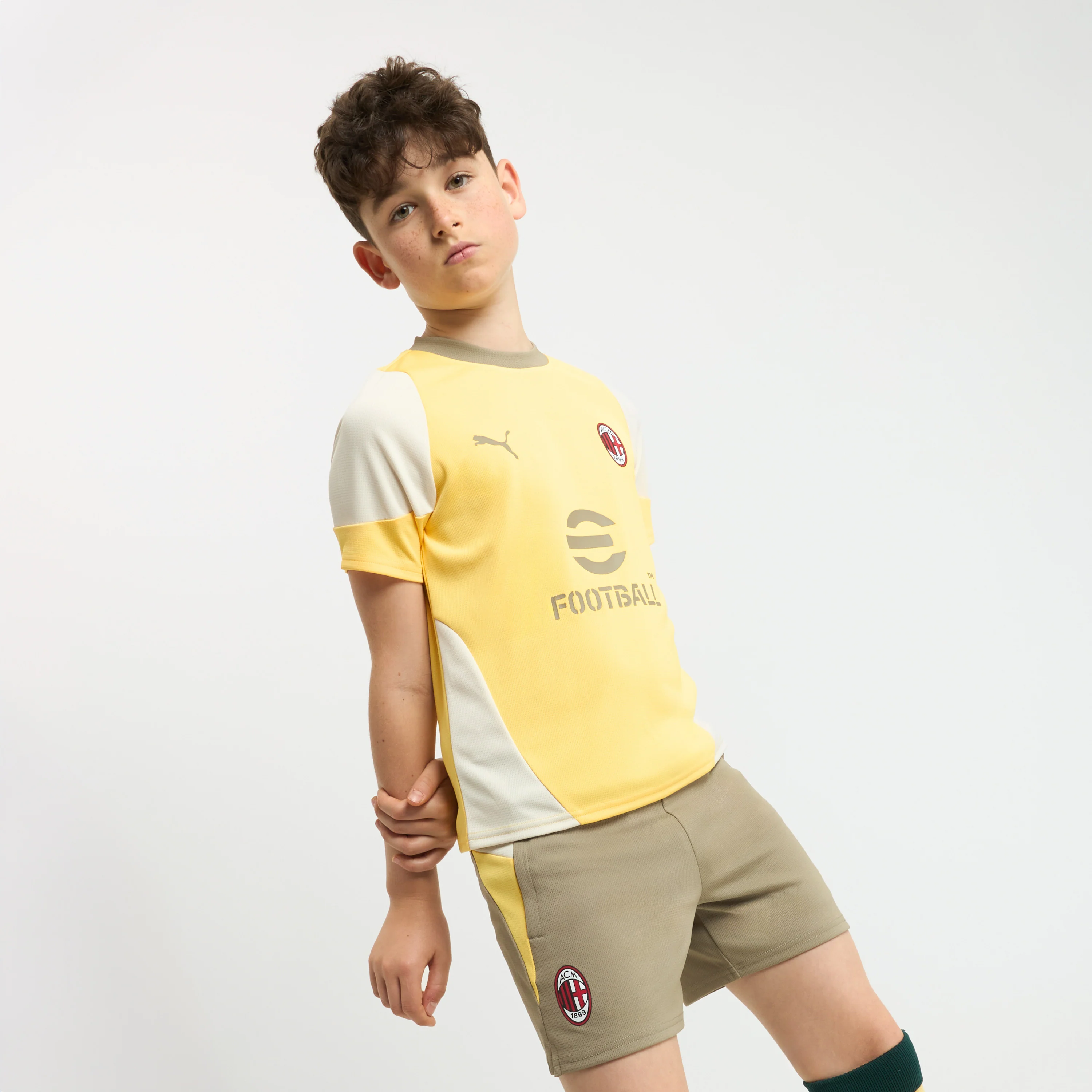 MAGLIA GIALLA BAMBINO MILAN TRAINING 2025/26