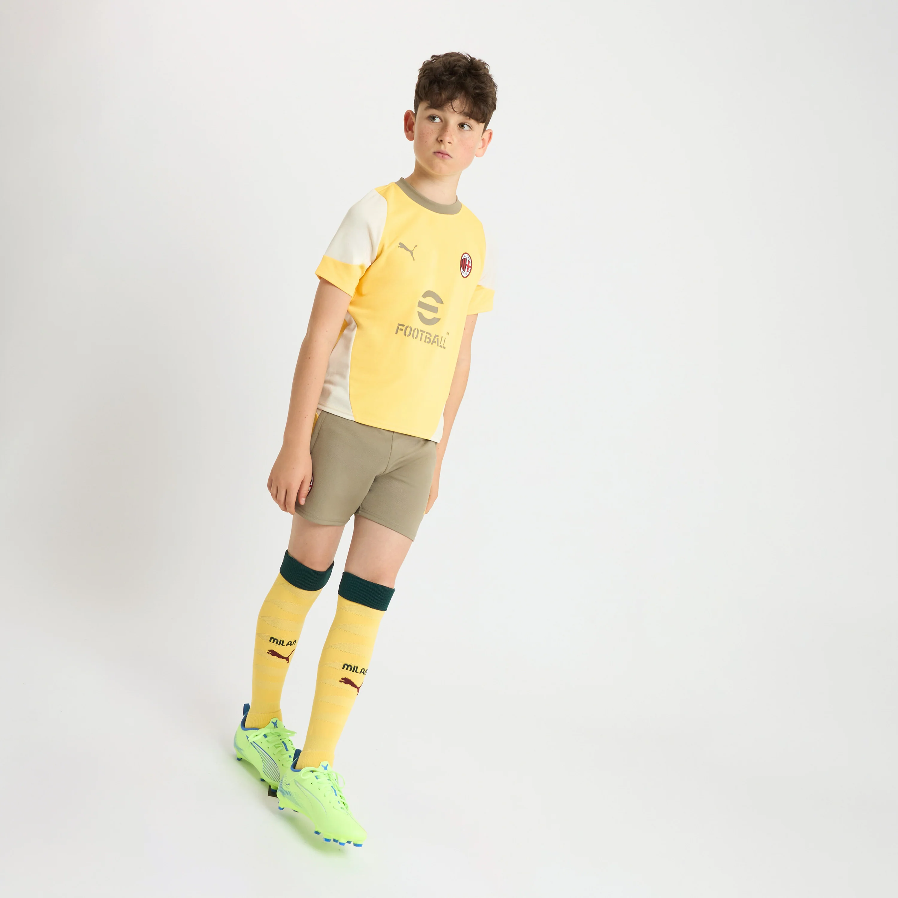 MAGLIA GIALLA BAMBINO MILAN TRAINING 2025/26