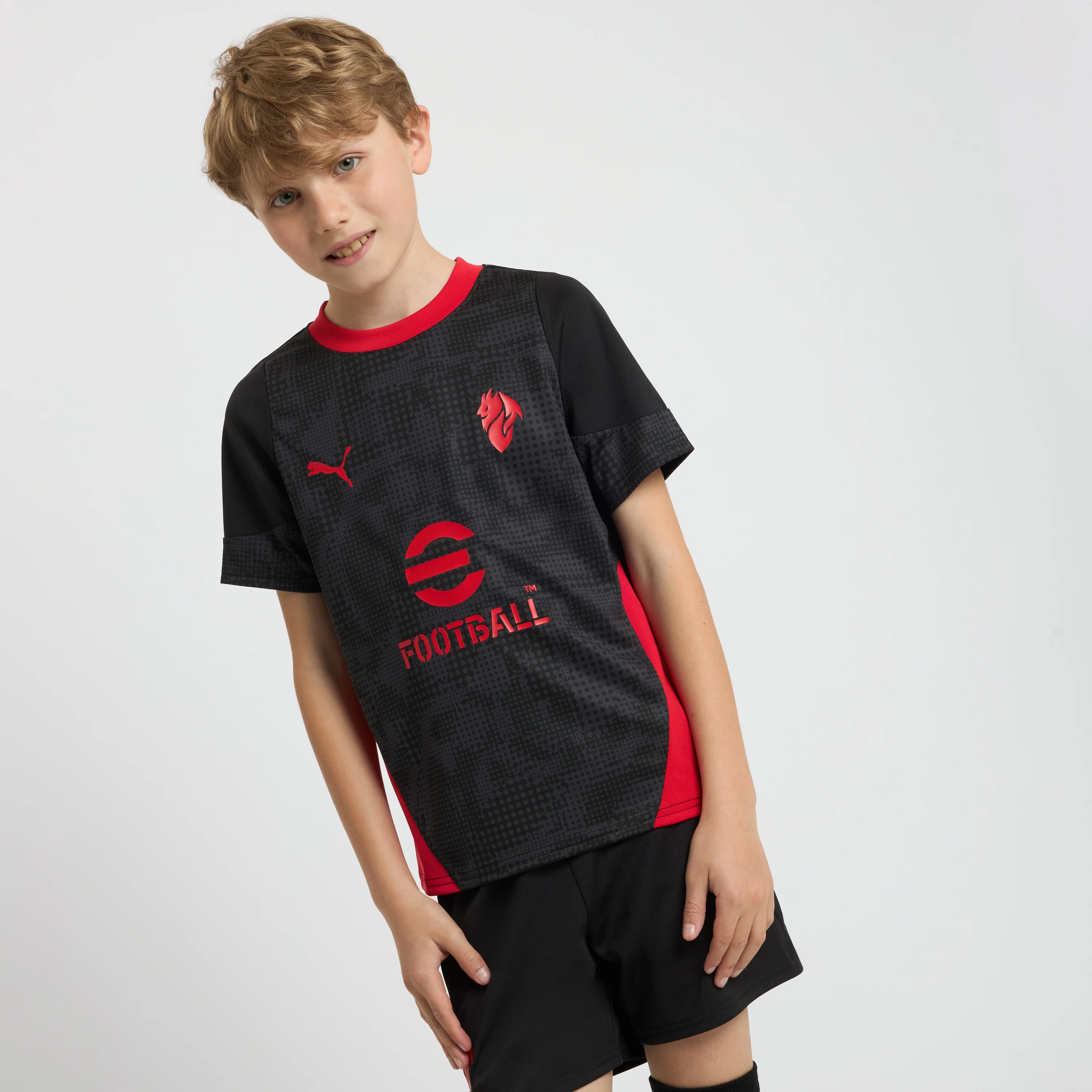 MAGLIA NERA BAMBINO MILAN TRAINING 2025/26