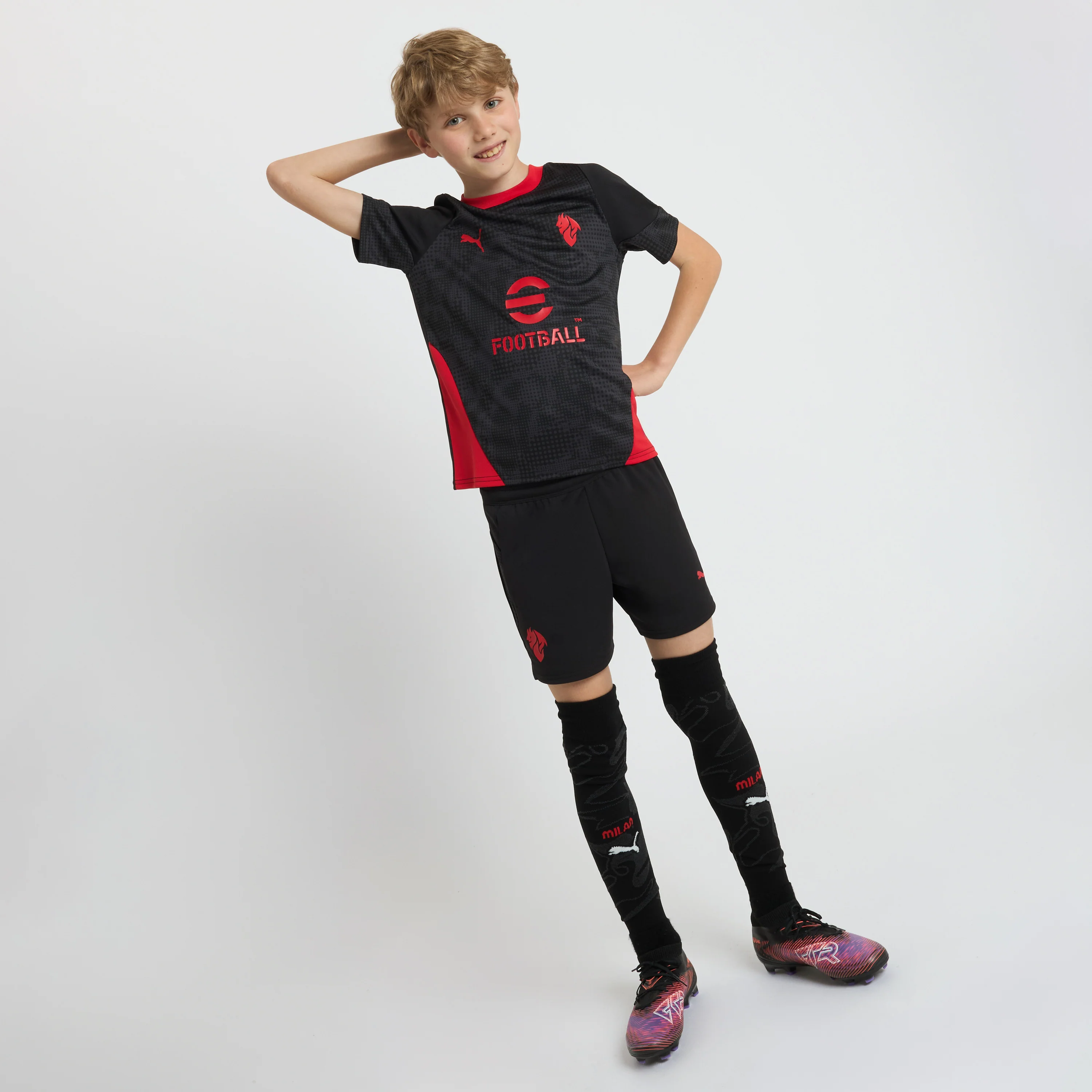 MAGLIA NERA BAMBINO MILAN TRAINING 2025/26