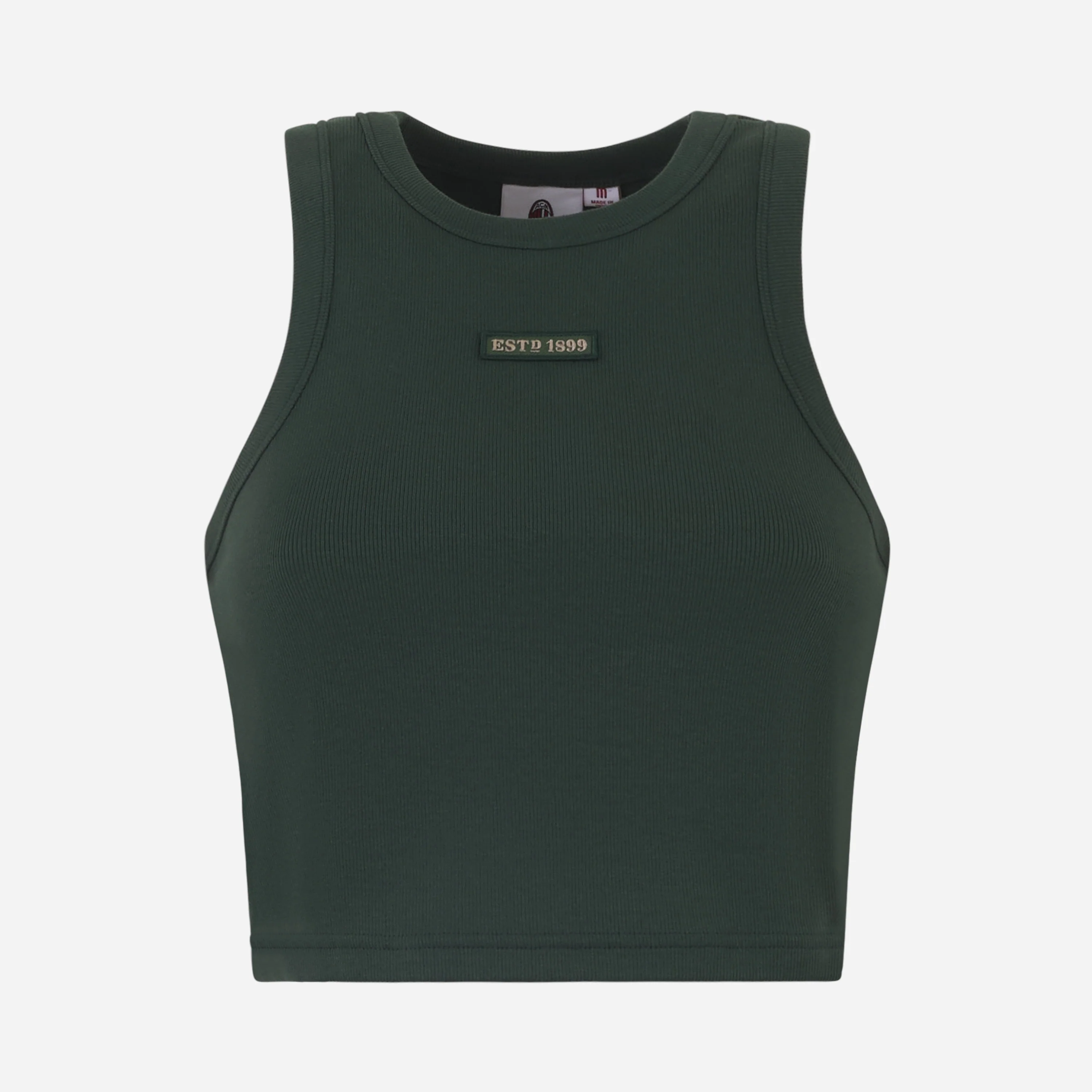 CROP TOP VERDE SUNDAY STADIUM CREW