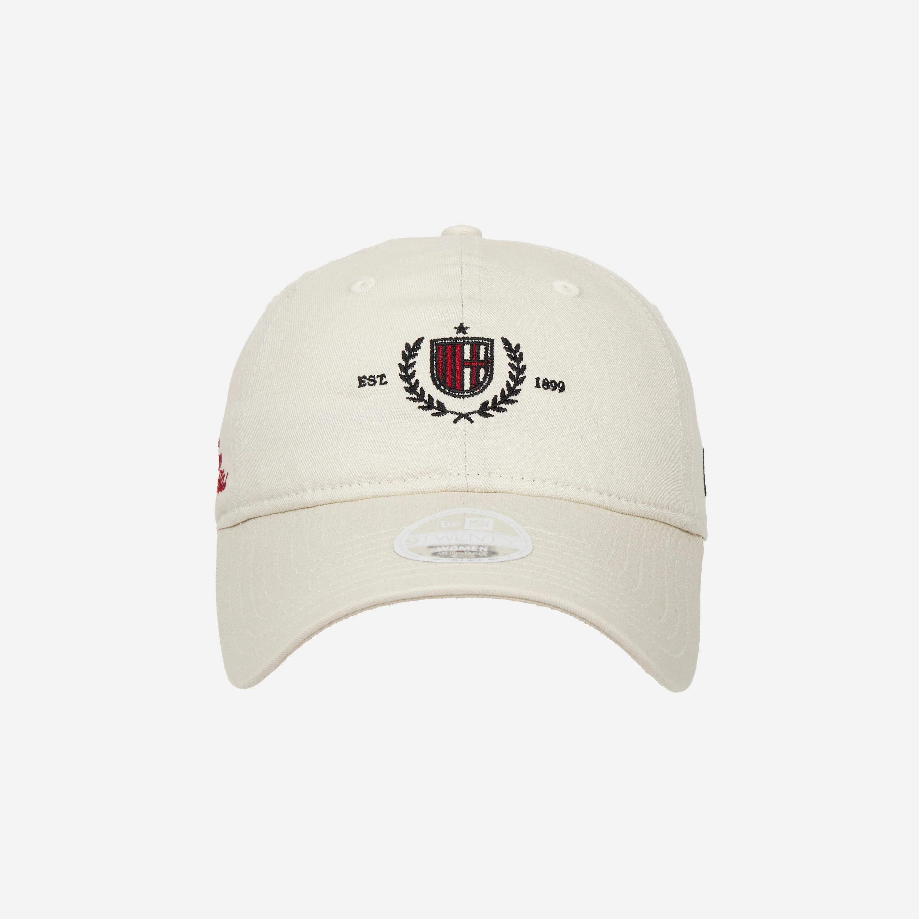 CAPPELLINO 9TWENTY® NEW ERA X AC MILAN BIANCO CON RICAMO LOGO MILAN DONNA