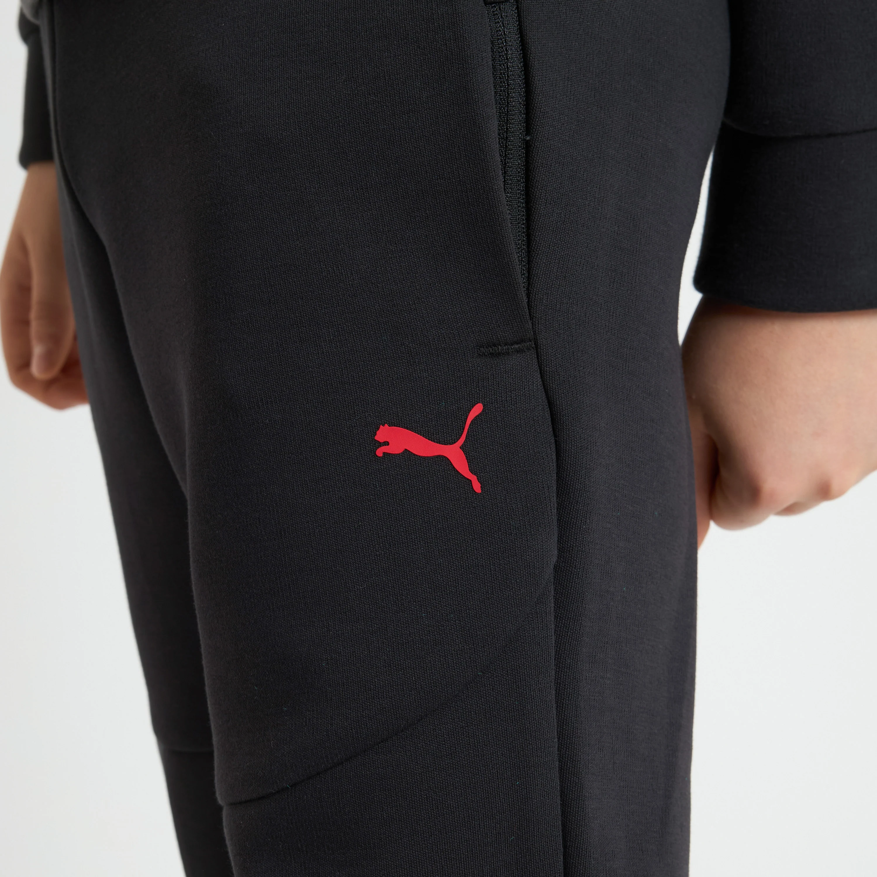 PANTALONI NERI BAMBINO MILAN PUMATECH 2025/26 CON TASCHE