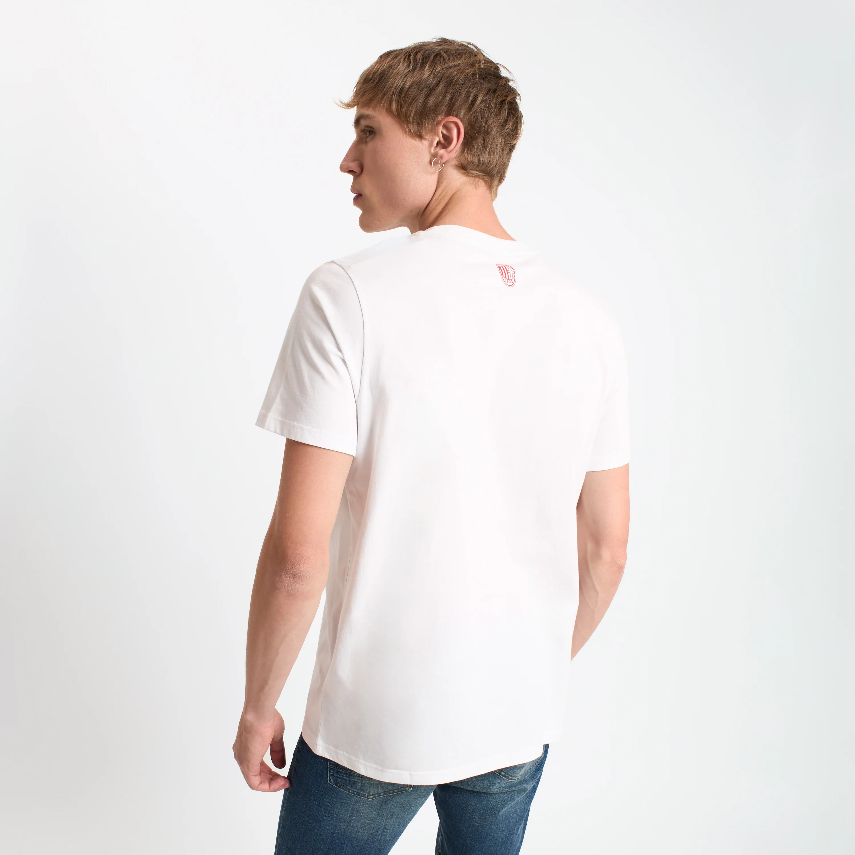 T-SHIRT BIANCA CON GRAFICA CENTRALE MILAN CULTURE