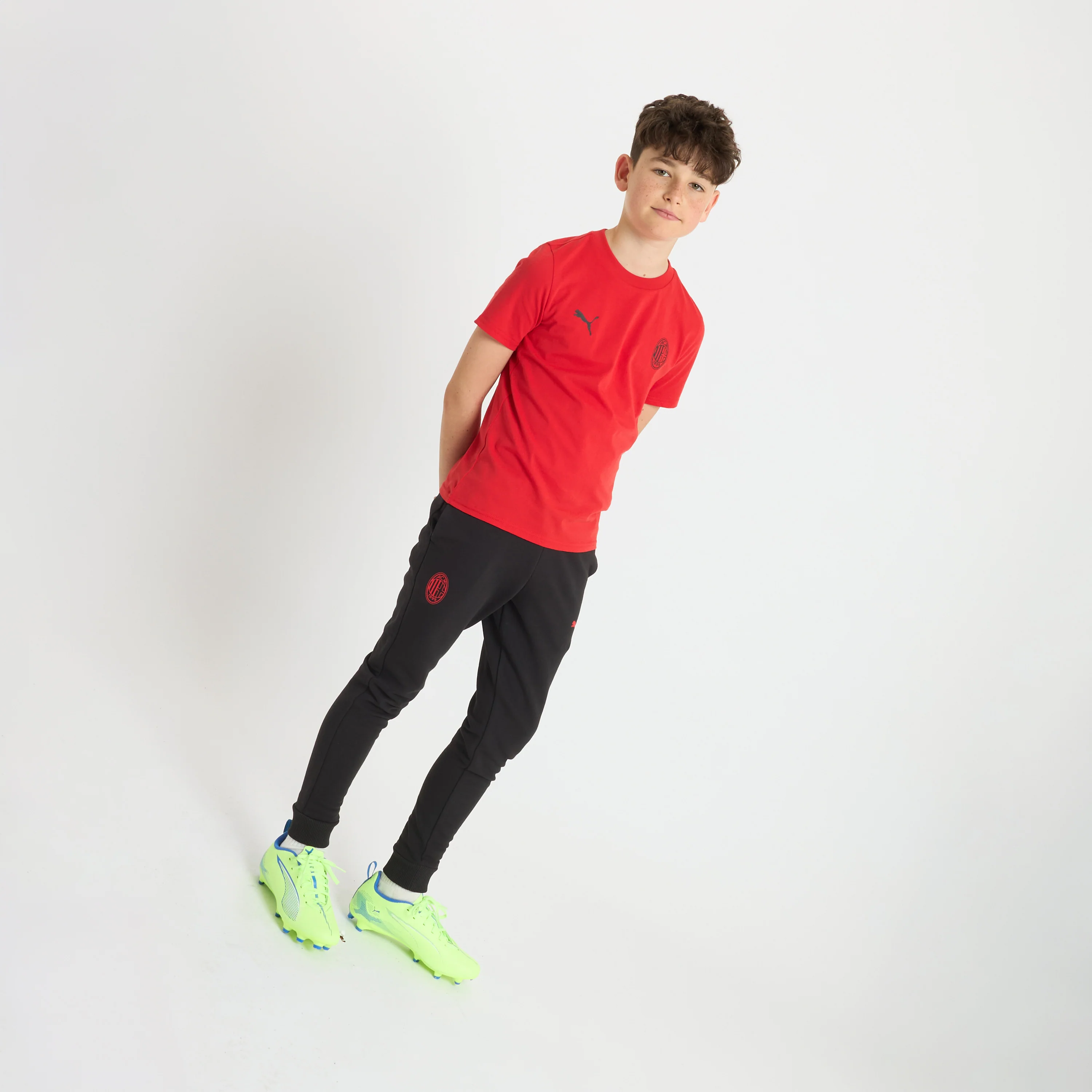 T-SHIRT ROSSA BAMBINO MILAN ESSENTIAL